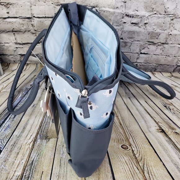 Carter's Baby Boy 9 Pocket Diaper Bag Set Blue NEW with Tags - Picture 4 of 6